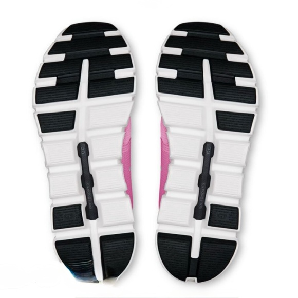 On Cloud 6 Women's Athletic Shoes - Raspberry and White - Picture 6 of 6